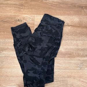 lululemon athletica Black Camo Leggings